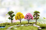 XBJ021 moss micro landscape ornaments 1pcs decorated tree ornaments creative landscaping cherry tree apple tree