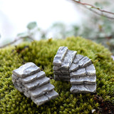 XBJ016 Miniature Decoration 1 pc Cartoon Crafts Garden Bridge Stair Ornament Resin Decor Terrarium Figurines Micro Landscape