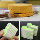New Food-grade Plastic DIY Cake Bread Cutter Leveler Slicer Cutting Fixator Kitchen Accessoires Tool 5 Layers No Blade