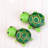 XBJ175 Mini 6pcs Green turtle decoration supplies moss micro landscape deco  Garden deco Creative handicrafts