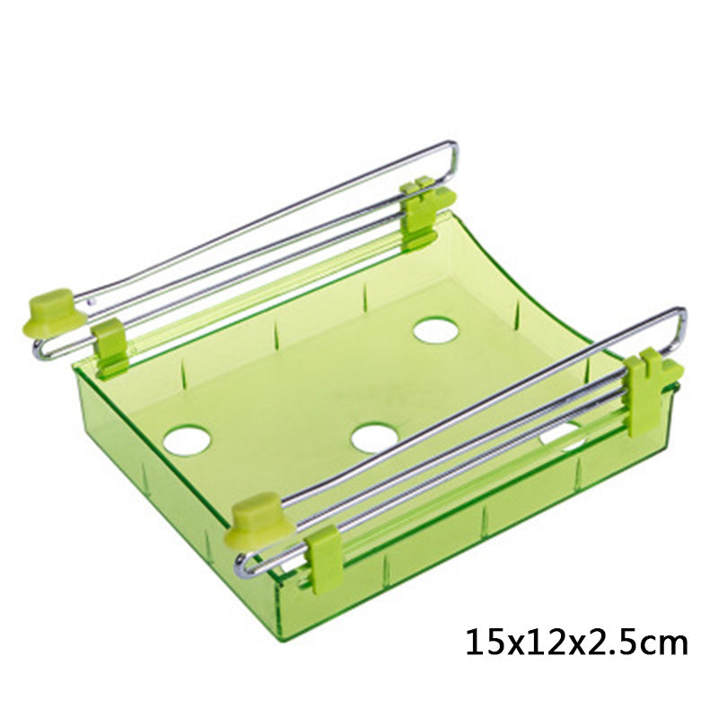 Creative Refrigerator Storage Box Fresh Spacer Layer Storage Rack Drawer Fresh Spacer Sort Kitchen Tool 16.5x15cm