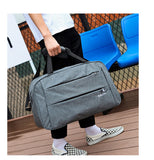 Luggage travel bags Waterproof canvas men women big bag on wheels man shoulder duffel Bag black gray blue carry on cabin luggage