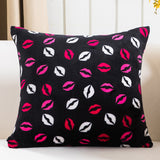 BZ118 Luxury Cushion Cover Pillow Case Home Textiles supplies Red Lips Plush decorative throw pillows chair seat