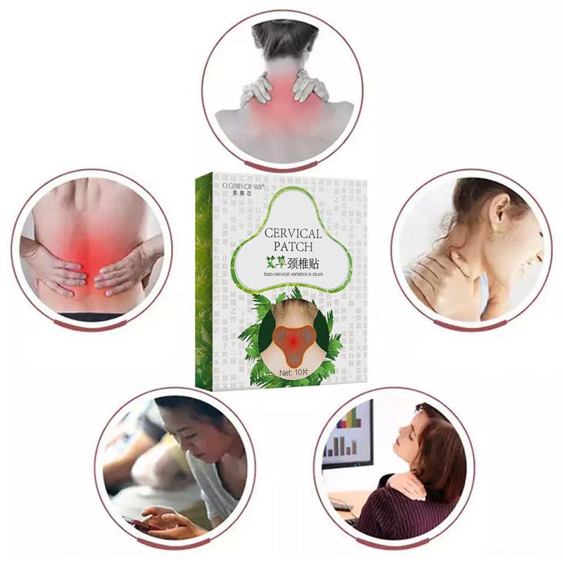 Knee Moxa Moxibustion Plaster Leg Pain Relief Wormwood Sticker Self Heating Warming Meridians Patches Plaster 10pcs/box Main image