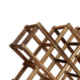 Wooden Red Wine Rack 10 Bottle Holder Mount Bar Display Shelf Folding Wood Wine Rack Alcohol Neer Care Drink Bottle Holders