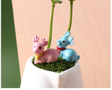 XBJ157 Mini 6pcs Sika deer decoration supplies moss micro landscape deco  Garden deco Creative handicrafts