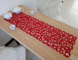 Rectangle Felt Table Runners Modern Hollow Out Table Runner Home Decoration TV Cabinet Table Runners for Wedding Decorations