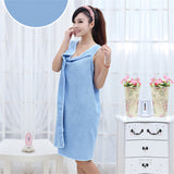 HELLOYOUNG Microfiber Women Sexy Bath Towel Wearable Beach Towel Soft Beach Wrap Skirt Super Absorbent Bath Gown