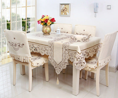 BZ318 Europe Polyester Tablecloth Embroidered Tablecloth Square Floral Home Hotel Wedding Table Cover Decorative toalha de mesa
