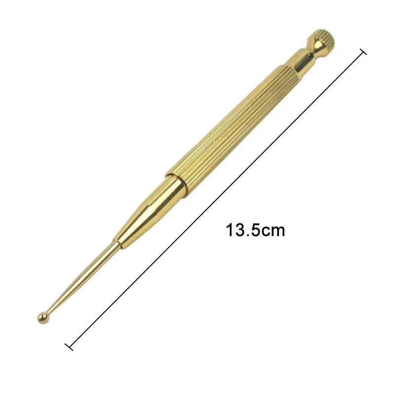 New Hot Ear Probe Brass Ear Acupuncture Point Massage Probe Health Care Tool Auricular Detection Pen Stick Main image