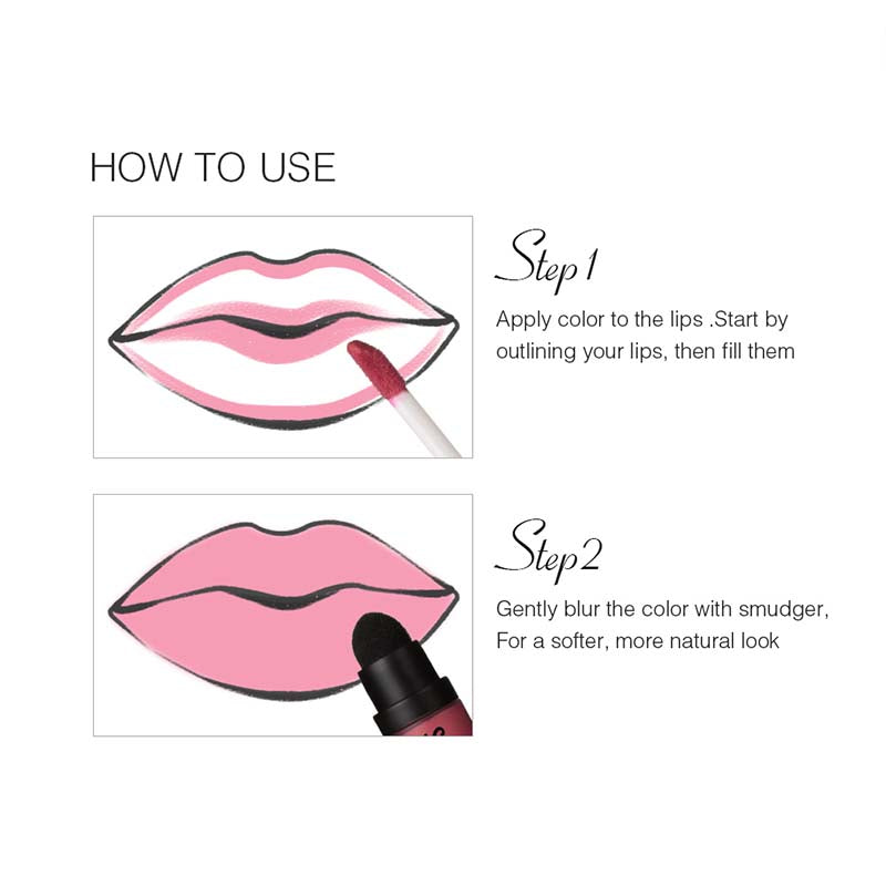 MENOW Perfect Lip gloss Cosmetics Long Lasting Matte Liquid Lipstick Moisturizer Lip gloss Whole sale make up drop ship L506