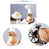 Creative Resin Chef Wine Rack Craft Figurine Wine Stand Cook Wine Bottle Holder Home Wine Ornament Shelf Racks for Restaurant