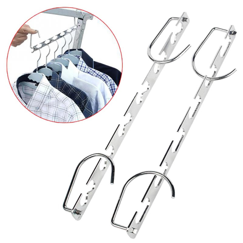 1 pcs Metal iron hanger Clothes hanger Metal multifunctional Hangers with Hook useful kitchen/home supplies