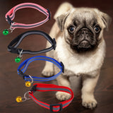 Nylon Reflective Pet dog Collar for Small Dogs Cat Puppy Necklace with Bell For Chihuahua Necklace Pet Products For Animals