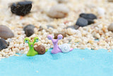 XBJ090 Mini 10pcs Couple snail Bottle decoration supplies moss micro landscape deco  Garden deco Creative handicrafts