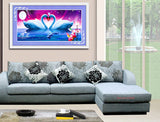 DIY 5D Diamonds Embroidery Only Love Two swans Magic cube Round Diamond Painting Cross Stitch Diamond Mosaic Home Decor
