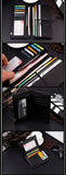 New Long fashion wallet High quality leather PU artificial clutch personality Leisure men's money clamps purse