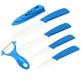 Brand top quality kitchen knife ceramic knife 3" 4" 5" 6" inch + peeler + Transparent Acrylic Stand kitchen set