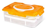 Bilayer Egg Storage Box 24 Grid Food Container Keep Eggs Fresh Organizer Kitchen Supplies