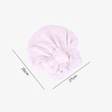 HELLOYOUNG Bowknot Women Bathroom Absorbent Quick-drying Polyester Cotton Bath Towel Hair Dry Cap Head Wrap Hat Salon Towel