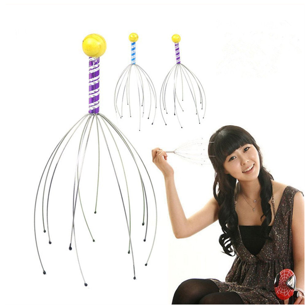 1 PC .anti-stress Scores Of Pains Octopus Head Head Skin Care Neck Relief Stress Relaxing Claw Massage Skin Care Massager C178 Secondary image