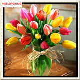 DIY Partial 5D Diamond Embroidery The tulip Round Diamond Painting Cross Stitch Kits Diamond Mosaic home Decoration