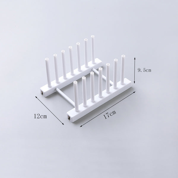 Kitchen Organizer Pot Lid Rack ss plastic Spoon Holder Pot Lid Shelf Cooking Dish Rack Pan Cover Stand Kitchen Accessories