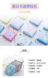 10pcs/lot Fashion Mini Canvas Coin Purse Small Women Wallet Female Purse Korean Cartoon Lovely Style  Purse Coin Purse Money Bag