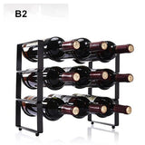 Modern Simple Superposition Wine Rack Ornaments Wine Bottle Holder Wine Cabinet Iron Creative Wine Rack More Type Can Be Choose