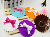 Cute 10.5cm Anti-dust Silicone Cup Cover Silicone Lovely Bowknot Cup Cover Coffee Suction Seal Lid Cap