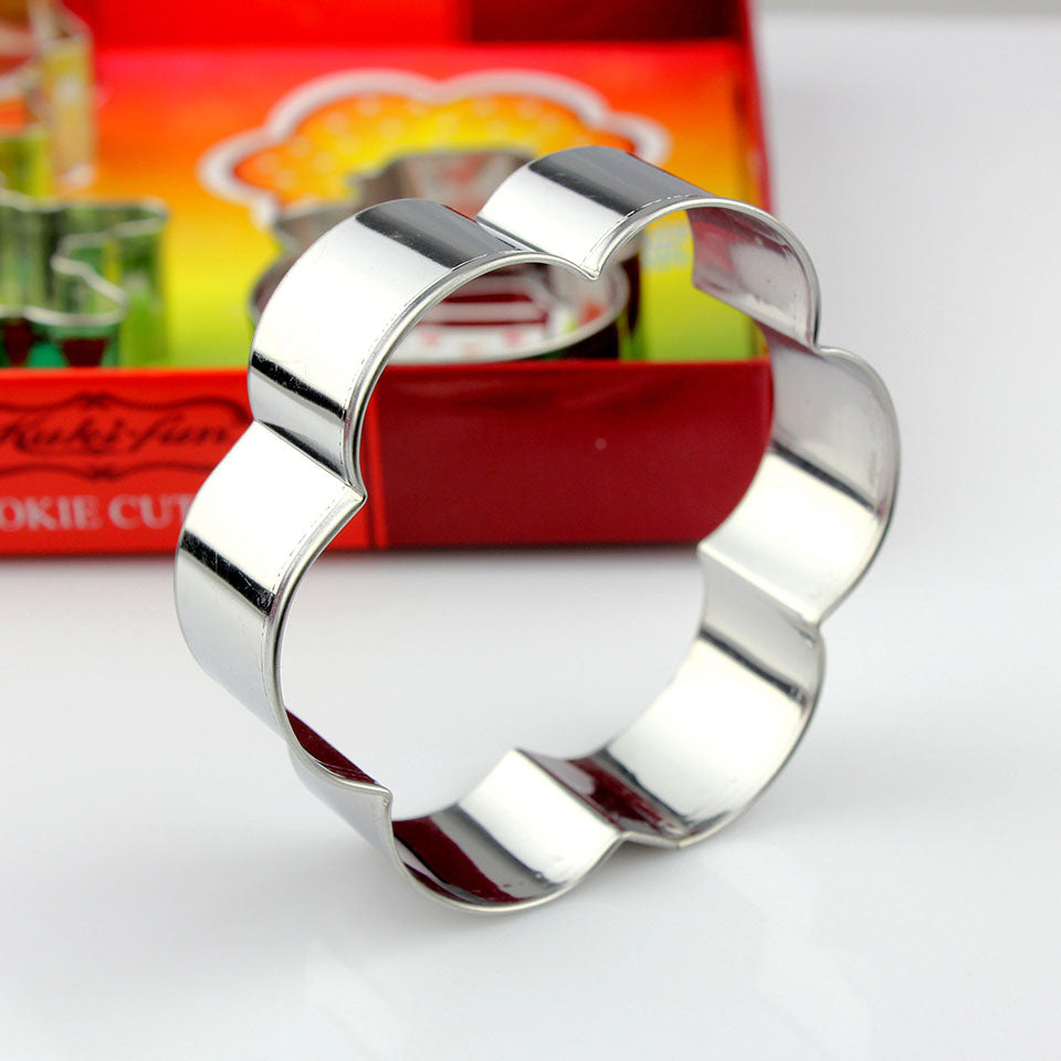 DIY Baking mould Stainless Steel CHRISTMAS Cookie Cutter Set,include Moon, Plum flower,snowflake,Snowman