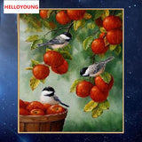 DIY Partial 5D Diamond Embroidery The apple Round Diamond Painting Cross Stitch Kits Diamond Mosaic Home Decoration