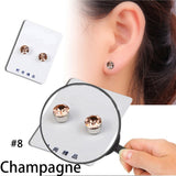 1 Pair Weight Loss Earrings Healthy Stimulating Acupoints Stud Magnetic Therapy Health Care Slimming Tool