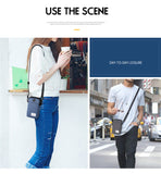 Waterproof Men Shoulder Bag Oxford Crossbody Bags Mini Back Pack Usb Kids Wallet Messenger Bag Men Small Travel Pouch