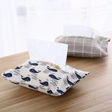 Cotton Linen Tissue Box Towel Napkin Dispenser Storage Bag Paper Holder Cover Tissue Case Home Car Desktop Organizer