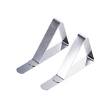 6PCS Stainless Steel Tablecloth Clamps Wedding Promenade Table Cover Holder Clip Promenade/Round Board Stable Clips