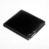 Korean hit color High quality PU leather clutch Short wallet color purse money clamps purse for men