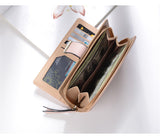 Women Wallet Leather Card Coin Holder Money Clip Long Phone Clutch Photo High Quality Photo Fashion Cash Pocket Female Purse