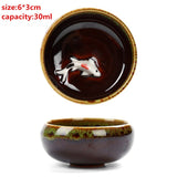 High Quality 4 pcs/lot China Dehua Colorful ceramic cup Binglie tea cup Beautiful Environmental protection