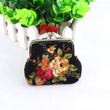 Hot Sale Women Coin Purse Cute Wallet Lady Retro Vintage Flower Small Wallet Hasp Purse Kawaii Bag Clutch Bag