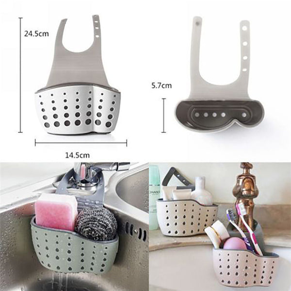 Sink Shelf Soap Sponge Drain Rack Bathroom Holder Kitchen Storage Suction Cup Kitchen Organizer Sink kitchen Accessories Wash