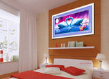 DIY 5D Diamonds Embroidery Only Love Two swans Magic cube Round Diamond Painting Cross Stitch Diamond Mosaic Home Decor