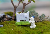 XBJ115 Mini Puppy mailbox decoration supplies moss micro landscape deco  Garden deco Creative handicrafts