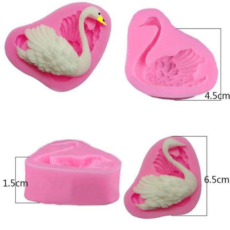 New Brand Fondant  Bakeware Cake 3D Mould Swan Shaped Party Decoration Cake Tools DIY Wedding Silicone Baking Moulds Secondary image