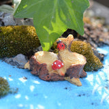 XBJ054 Moss Micro Landscape Oranment Mushrooms Stump 1PCS Manualidades DIY Fairy Garden Mini Home Decor mini garden