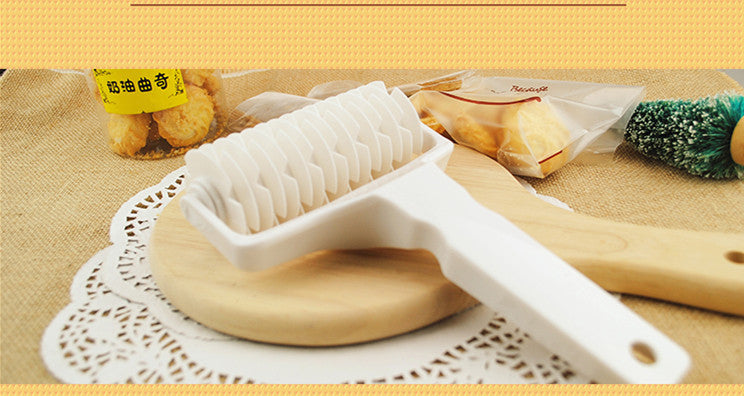 Mini Kitchen Baking Dough Bread Cookie Pie Pizza Pastry Lattice Roller Cutter Plastic Net Roller Cutter Hob