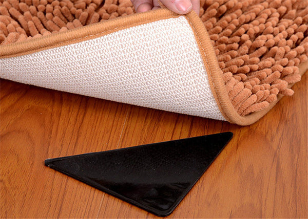 Rug Carpet 4 pcs/set Mat Grippers Non Slip Anti-skid Reusable Washable Grip For Home Bath Living Room carpet Accessory