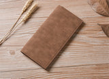 Fashion buttons ultra-thin young High quality PU clutch leather Multi-functional soft leather men's wallet