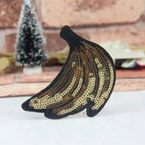 Cute Sequins Cartoon Fruit lip panda Patches embroidered patches for clothes wedding clothing DIY patchwork fabric