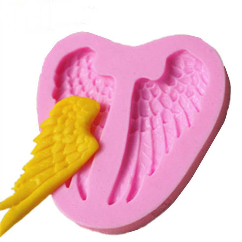 Silicone Cake Mold Birthday Cake Decorating Angel Wings Bakeware Fondant Baking Chocolate Soap Mold
